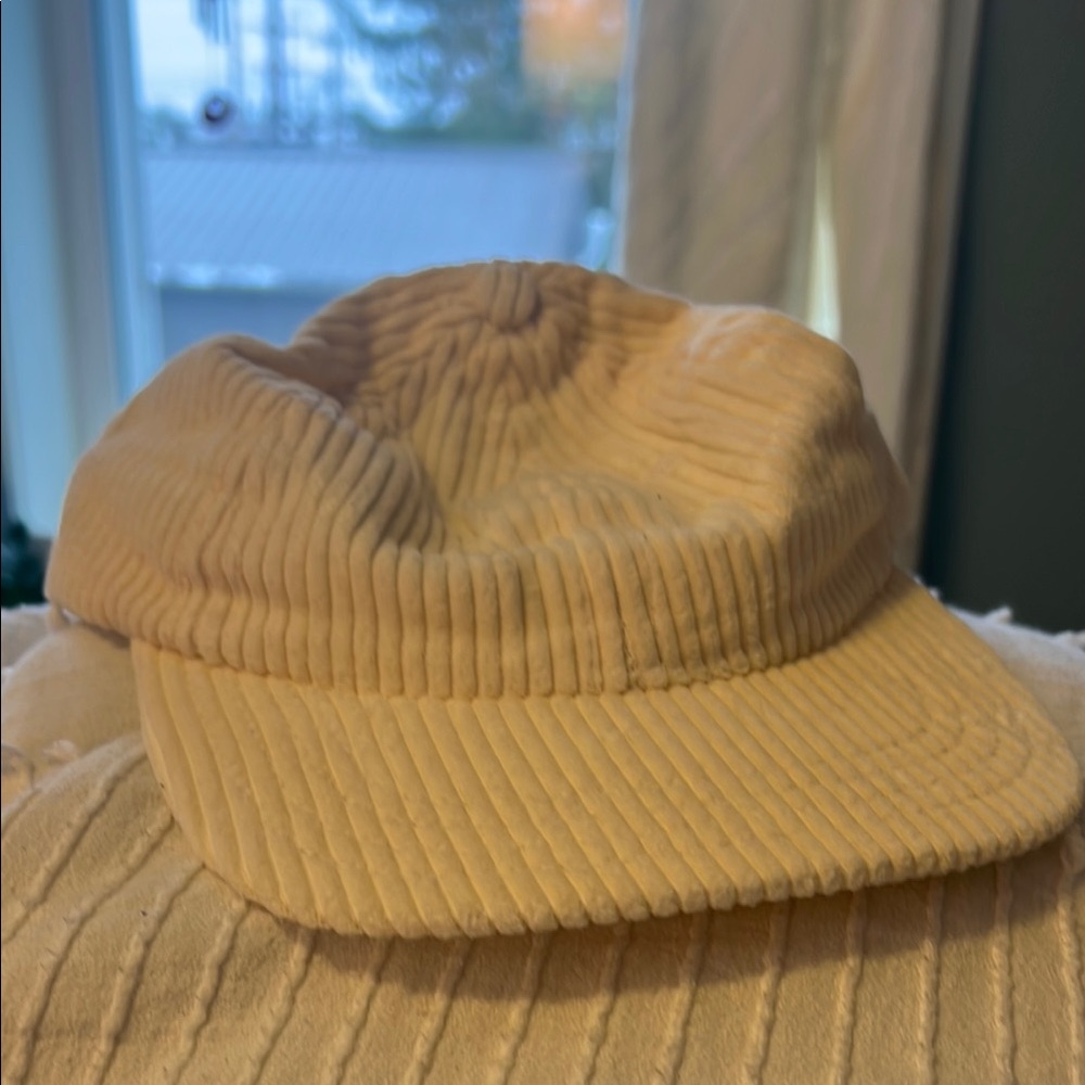 White Corduroy Dugout Hat